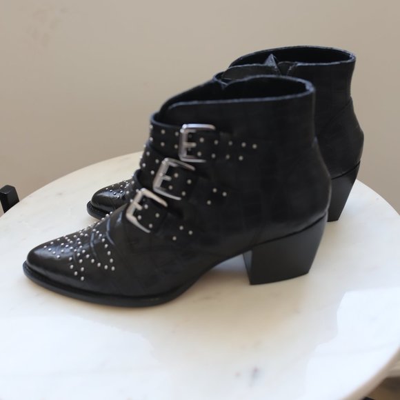 ALDO Boots Ankle Leather Size 8.5 - Picture 3 of 7